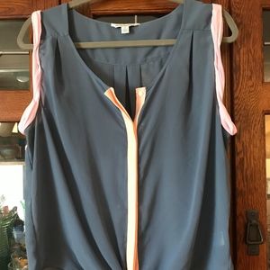 Sheer Gray Blouse- NWOT